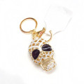 Promotional cheap Key Ring custom crystal skull keychain wholesale gift items